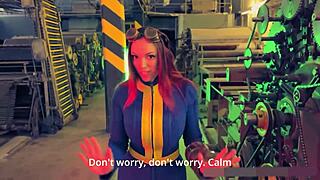 vault dweller's wet pussy and big tits cosplay tempts you into the ultimate rough sex arrangement.