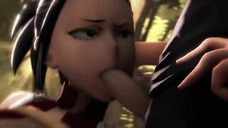 Brainwashed cartoon sluts from mha get bold in garage hmv 1080p