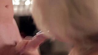 blonde babe feels erotic oral sucking handjob cumshot rush