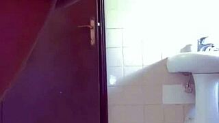 wet ebony teen masturbates in bathtub squirting pussy cream solo homemade