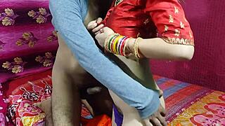 Cute Indian saree bhabhi gets ice massage then rough anal assfucking from devar with big tits bouncing.