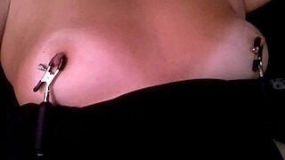 Slave Nadia pumps pussy then vibes her ass