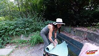 German scout skinny teen jenny stella talks then takes hard anal in berlin casting!!