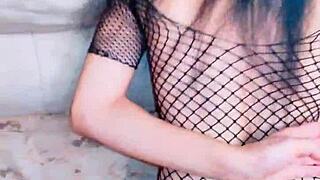 doesn't this wife in stockings crave it rough her wet pussy begs for more?