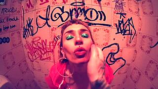 Plug stuffed in her tight tattooed ass before outdoor cum blast - Bia Roman