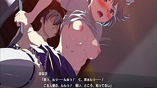 Sneaky Maid Costume High School Girl Overwhelms with Big Cock Assault