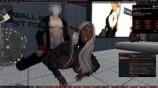 dark elf slut gets raw fucked in second life reality