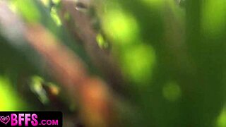 petite teen girls surprise guy with wild drone fuck