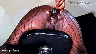 ghetto barbie ebony skips class for big black cock anal creampie on stool