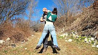 whoa check out this curvy milf's huge ass wedgie flash outdoors 😈 public humiliation wife gone wild!