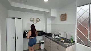 my roommate obsesses over my huge boobs... i let im cum all over em - jenn boobs