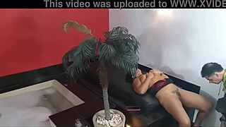 damn that old man's huge cock tastes so good pounding my latina hairy pussy doggystyle with cumshot