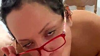 How's Anna Maria's mature Latina lips wrapped around that cock?