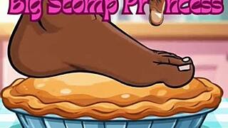 Black Model Teases Toes in New Pleaser Heels Strip