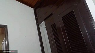 Alone in cabin horny stepsis and i touch masturbate lick pussy till hard fuck