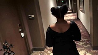 Tall dreadhead's juicy belly shakes as guest rams her big black cock