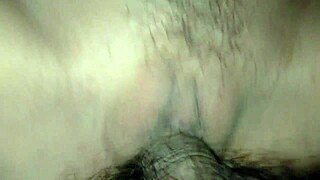 her soaked pussy overflows with hot creampie cum gushing inside