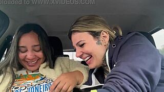 app driver babe licks tanned wet pussy of wheelchair guy after public piss payment