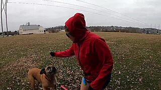 whoa check out this curvy milf's huge ass wedgie flash outdoors 😈 public humiliation wife gone wild!