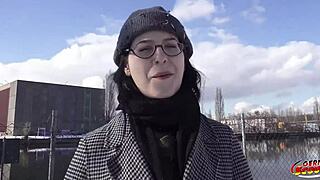 black hair pawg melli venom gags on cock in berlin casting