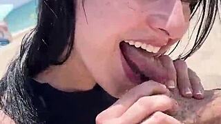 i'm teasing at beach with venom evil kaitlyn katsaros feet flashing