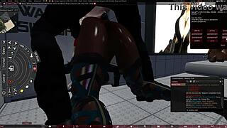 dark elf slut gets raw fucked in second life reality