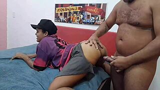 Pounding Thalysson's Tight Ass Bareback Doggystyle