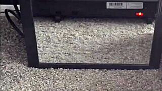 Black Model Teases Toes in New Pleaser Heels Strip