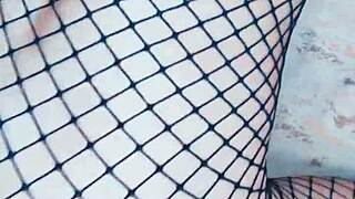 doesn't this wife in stockings crave it rough her wet pussy begs for more?