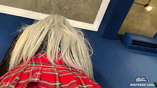 goddess big ass in lacy pink panties bounces right on your face pov