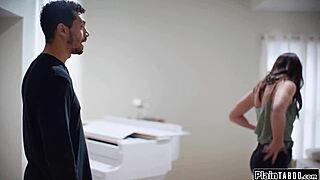 Guy Penetrates Stepbrother's Wife's Tight Panties