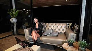 horny tattoo artist licks juicy latina pussy then rides huge cock doggystyle cowgirl part 1