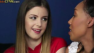 Ebony bride in wedding dress jerks old cock cfnm 3some with bff