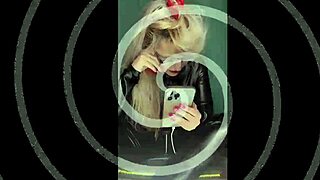 that bimbo sissy in glasses gets femdom toilet slave training with jerk off commands