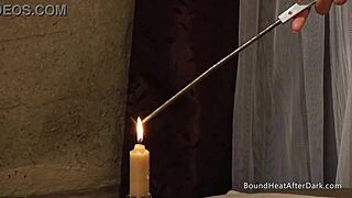 Busty lesbian slave trembles with desire as dom mistress kisses and touches her deeply