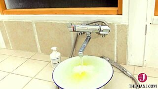 20-Year-Old Pure Japanese Beauty Narumi Chiaki Soaks Micro Bikini in Wet Water Balloon Tits Play