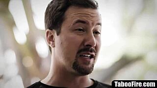 Roommate Discovers Brunette Deepthroating Monster Cock Rough Doggystyle