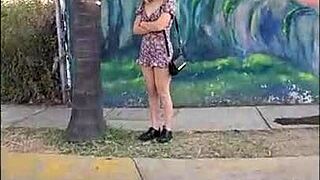 18yo alice marin bound outdoor for intriguing bdsm photos