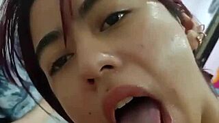 stepbro unloads cum deep in sexy teen mouth!