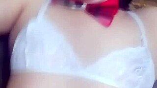 Skinny Short-Haired Brazilian Hottie Drains Cum from Black Stud