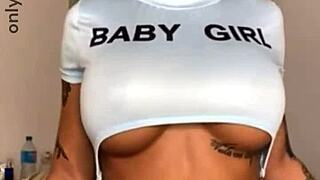 i slide lubed dildo deep in my wet pussy after dancing