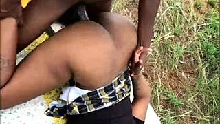 ebony bombshells take huge loads on thick asses in steamy cumshot compilation