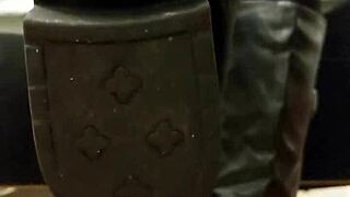 yuki worships boots and feet in domination humiliation