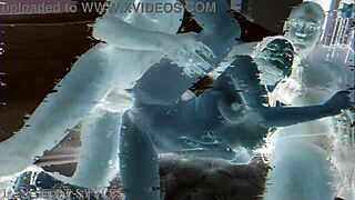 viper juicy trembles in first interracial dp rush