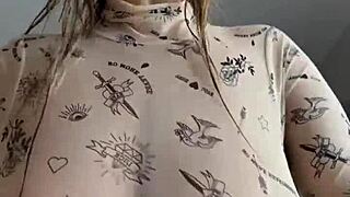 she's dripping wet after smothering you with those huge natural tits