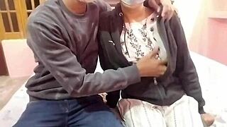 desi village teen's tight pussy stretched by huge cock outdoors