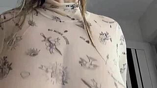 she's dripping wet after smothering you with those huge natural tits