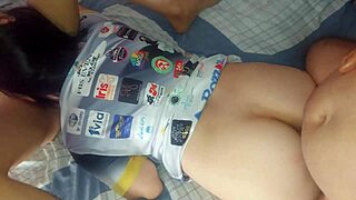 naughty wife pulls off condom for creampie in friend's pussy