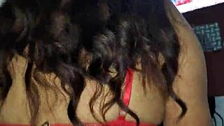 christmas stepmom ema chacon in lingerie gets rough doggystyle creampie