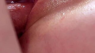 close-up doggystyle creampie with pretty curvy brunette marys juicy wet pussy
